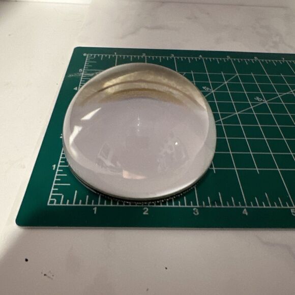 Brass Baron Glass Paperweight Monogram Initial C‎ Desk Decor Office Gift - Picture 6 of 7